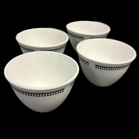 Set Of 4 Vintage Corning Pyroceram Tableware Seville 8oz Bouillon Cups - Picture 15 of 16